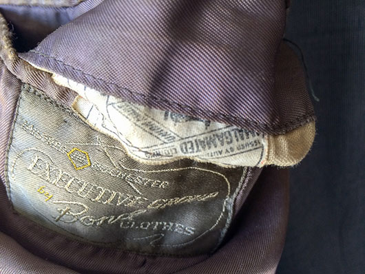 A Union Made label - this one is the 1949 label, used up until 1962
