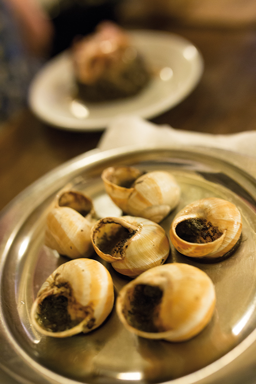 Classic French cuisine - escargot